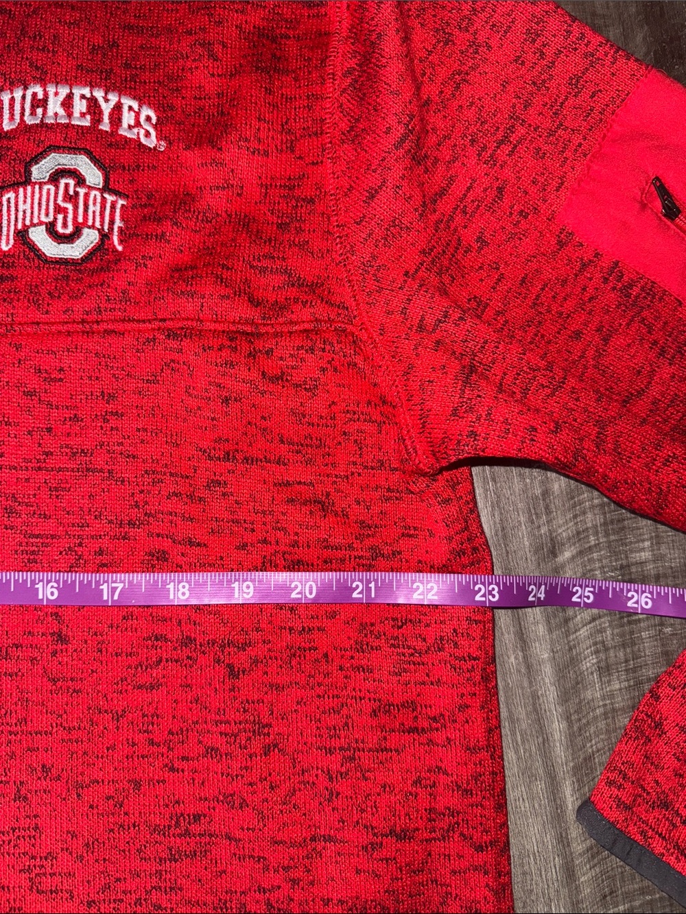 Ohio State University champion pullover fleece jacket shirt 1/4 zip men’s large - Picture 3 of 8